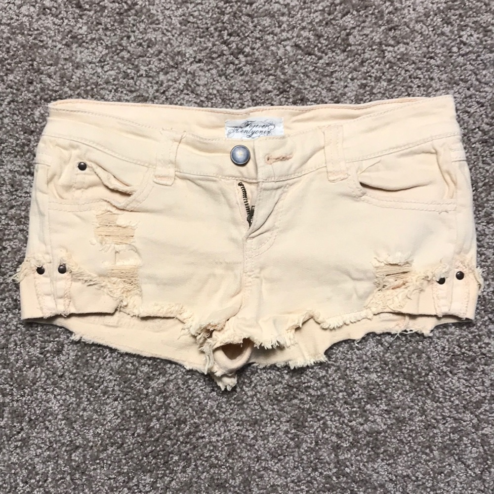 Pastel Denim Shorts